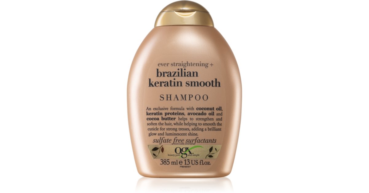 OGX Brazilian Smooth Udglattende shampoo for skinnende og blødt hår | notino.dk