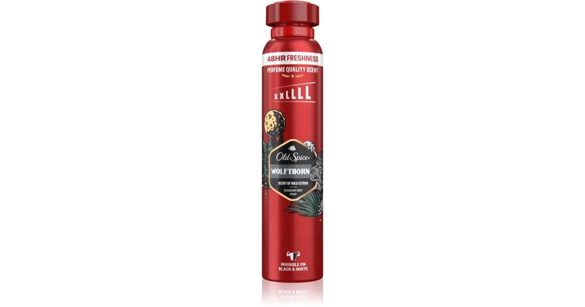 Old Spice Wolfthorn XXL Body Spray Deodorant Spray Erfahrung | notino.cz
