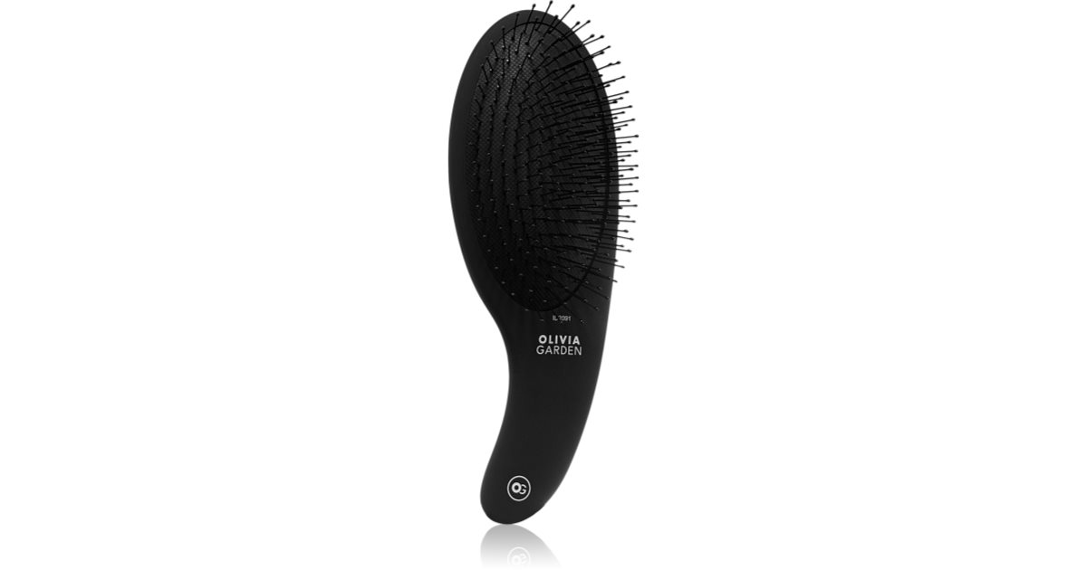 Olivia Garden Black Label CURVE Board&Nylon bristles hairbrush for easy
