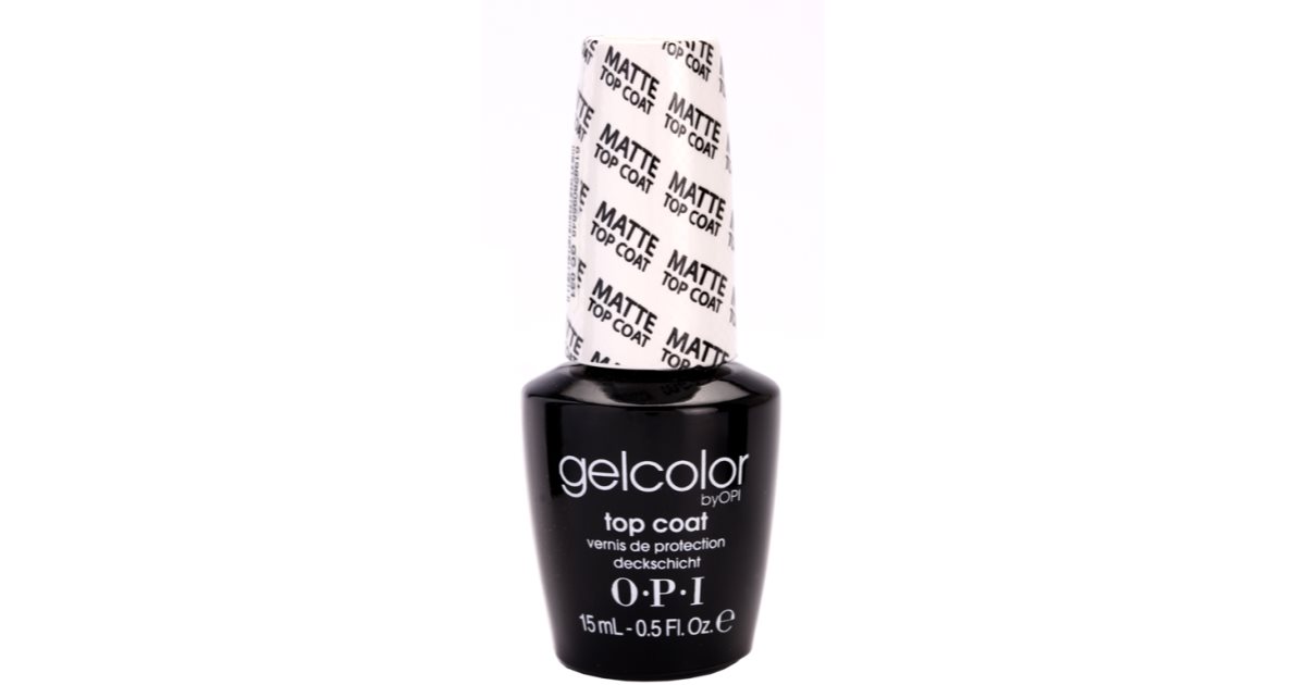 inch sorg peber OPI Gelcolor Topcoat Gel Polish with a Matte Finish | notino.dk