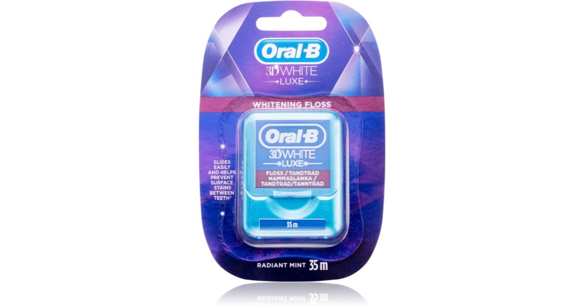 Oral B 3D White Luxe Waxed Dental Floss with whitening effect | notino.ie