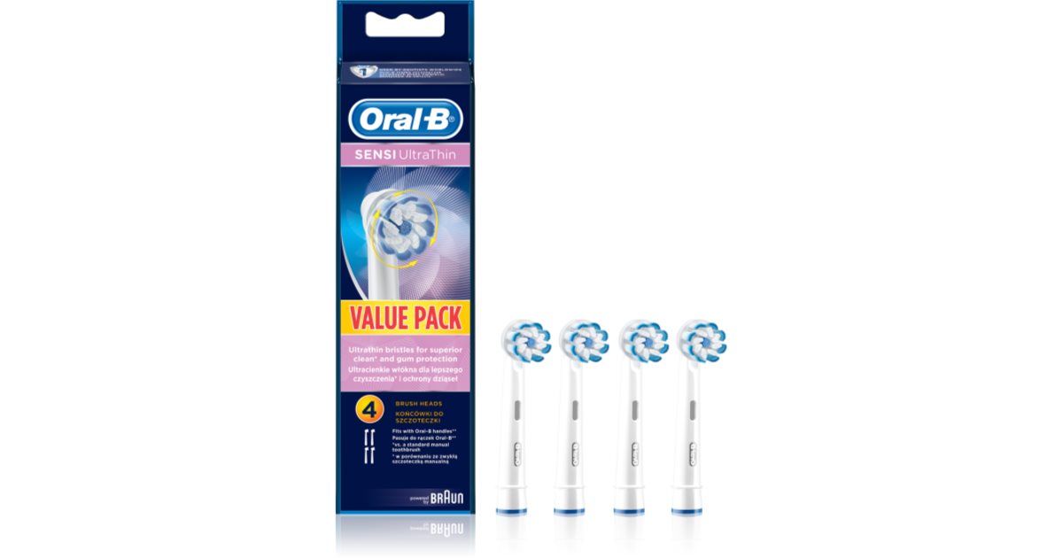 Ultra Thin Cabezal Sensitive Oral B Electric Toothbrush Heads