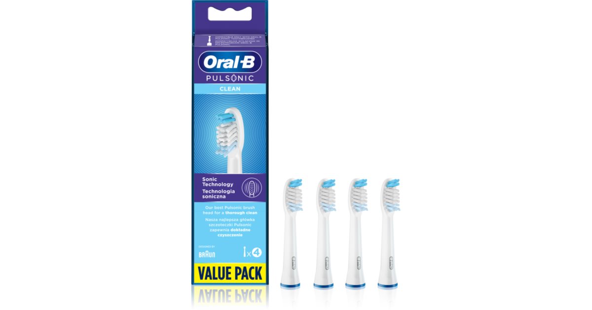Oral B Pulsonic Clean toothbrush replacement heads notino.co.uk