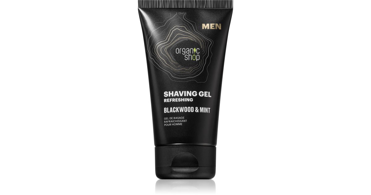 Organic Shop Men Blackwood & Mint Shaving Gel with a refreshing effect