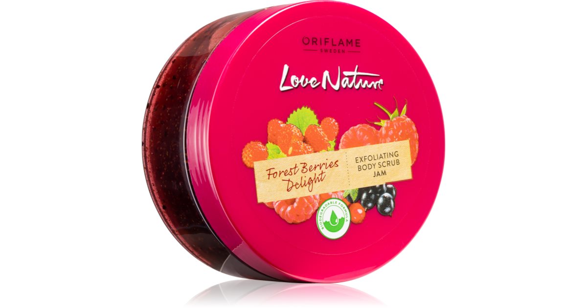 Oriflame Love Nature Forest Berries Delight esfoliante de limpeza
