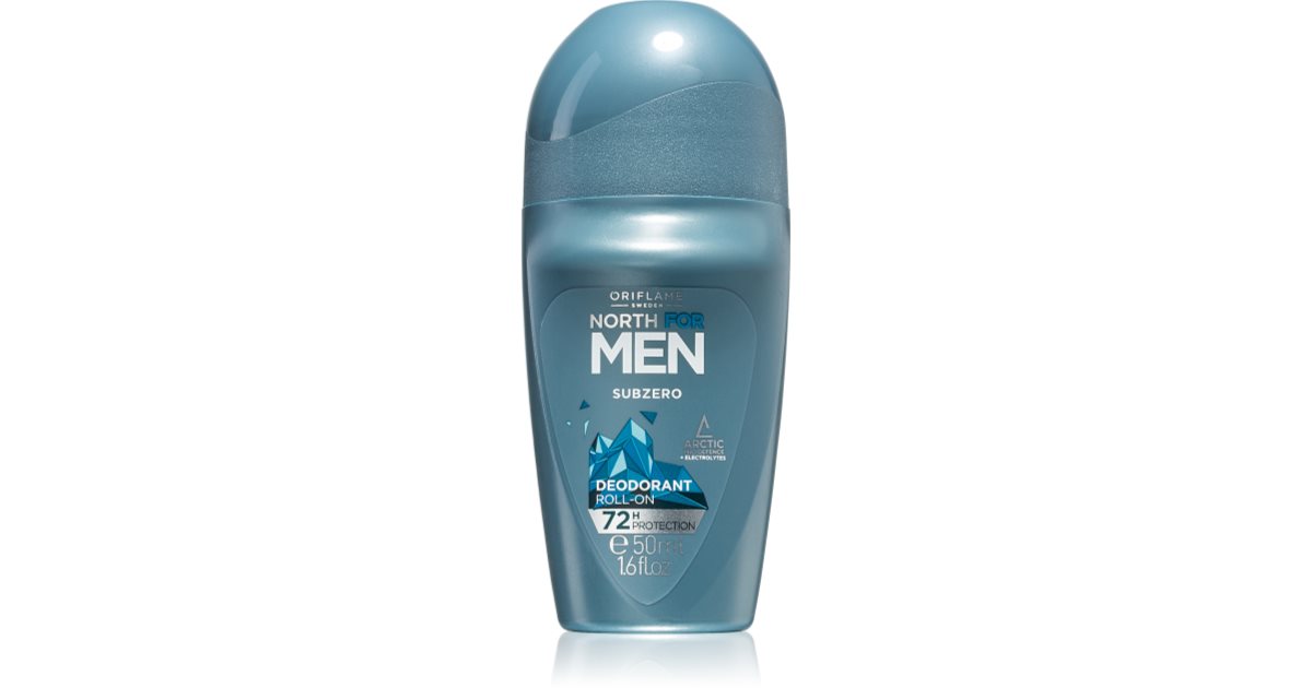 Oriflame North for Men Subzero roll-on deodorant antiperspirant ...