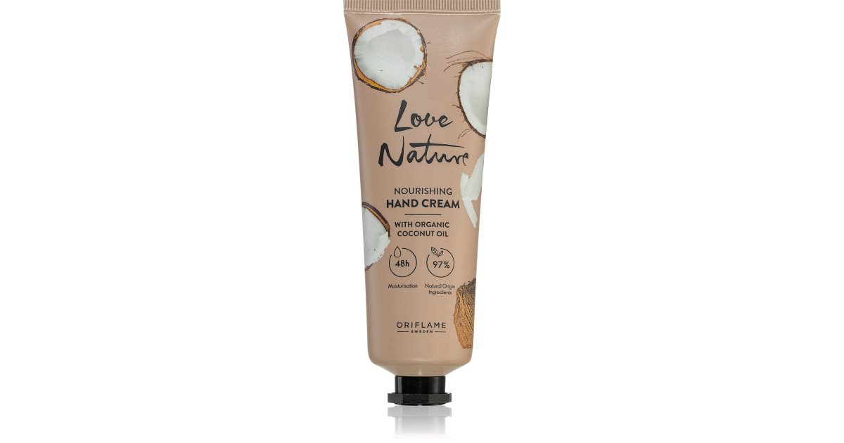 Oriflame Love Nature Organic Coconut Oil ravitseva käsivoide notino.fi