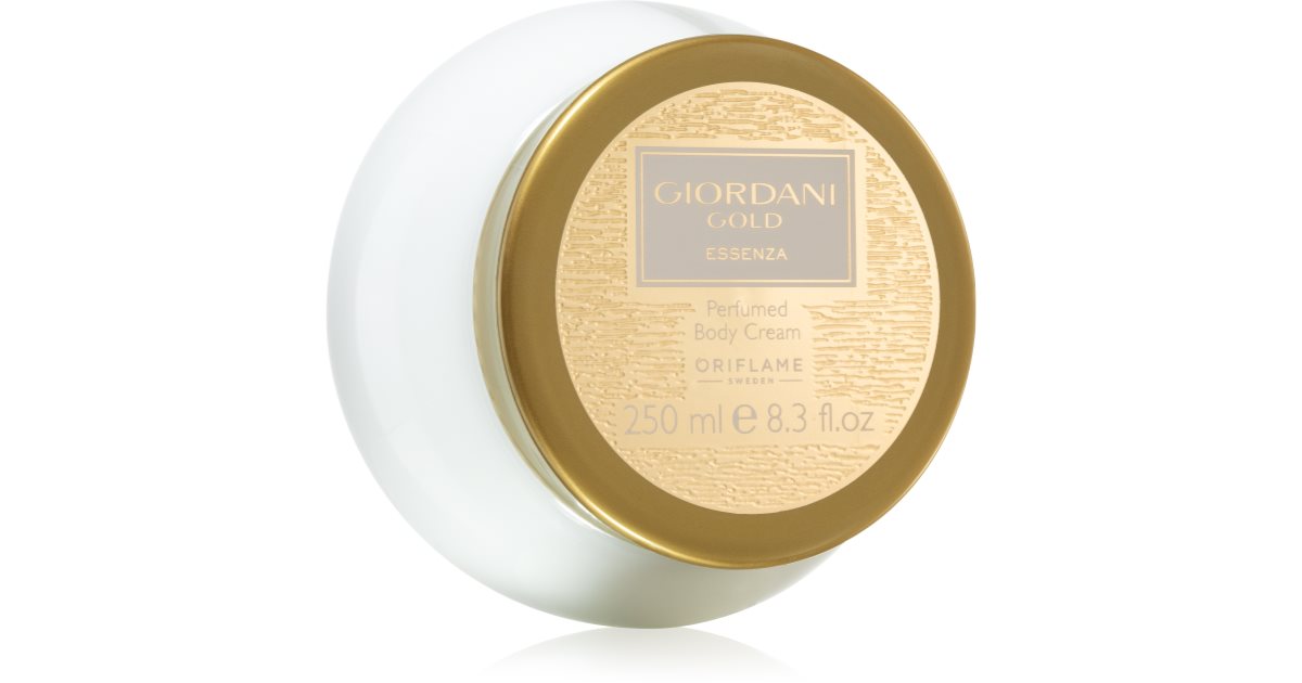 Oriflame Giordani Gold Essenza luxury body cream notino.co.uk