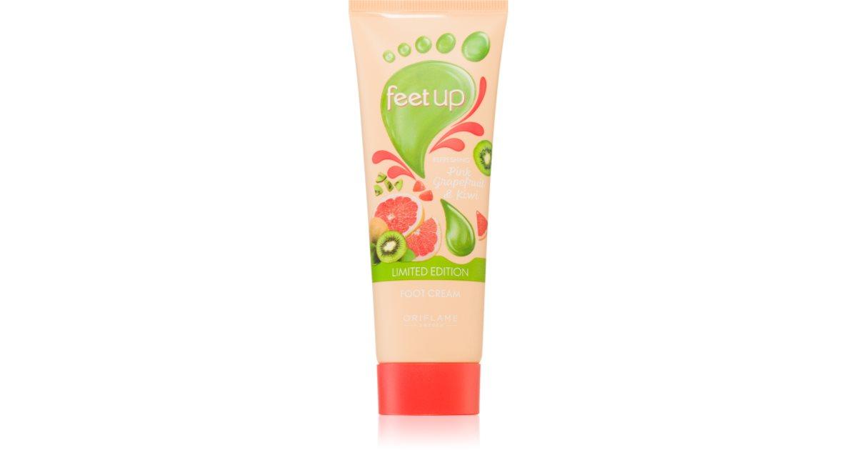 Oriflame Feet Up Pink Grapefruit &amp; Kiwi creme refrescante para pés ...