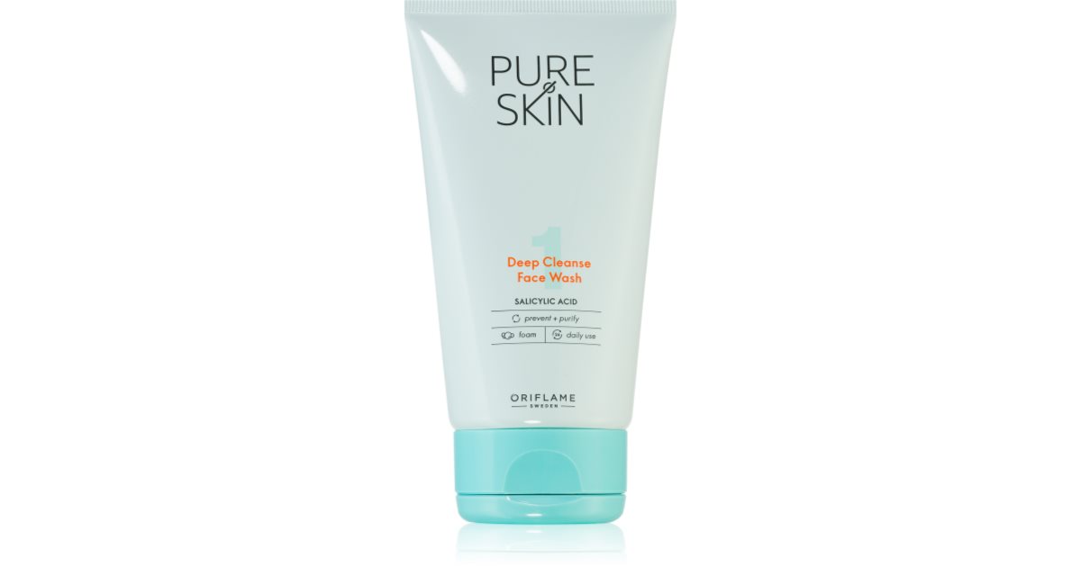 Oriflame Pure Skin gel facial cleanser for oily skin notino.co.uk