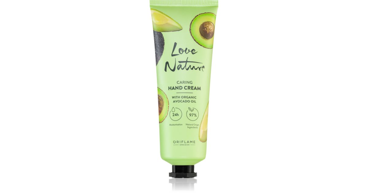 Oriflame Love Nature Organic Avocado Oil nourishing hand cream with
