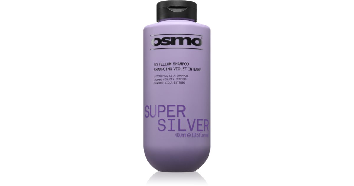  Osmo Super Silver No Yellow Shampoo schampo mot gula toner För blont Illustration 