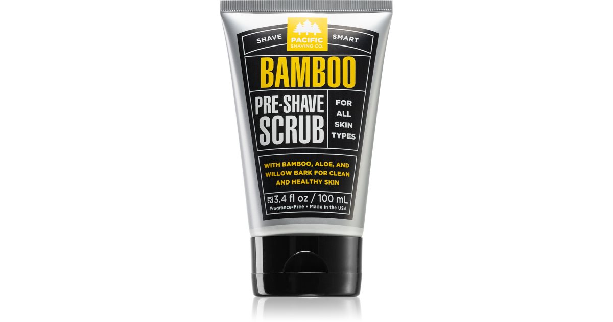 Pacific Shaving Bamboo PreShave Scrub Gesichtspeeling vor der Rasur für Herren notino.at