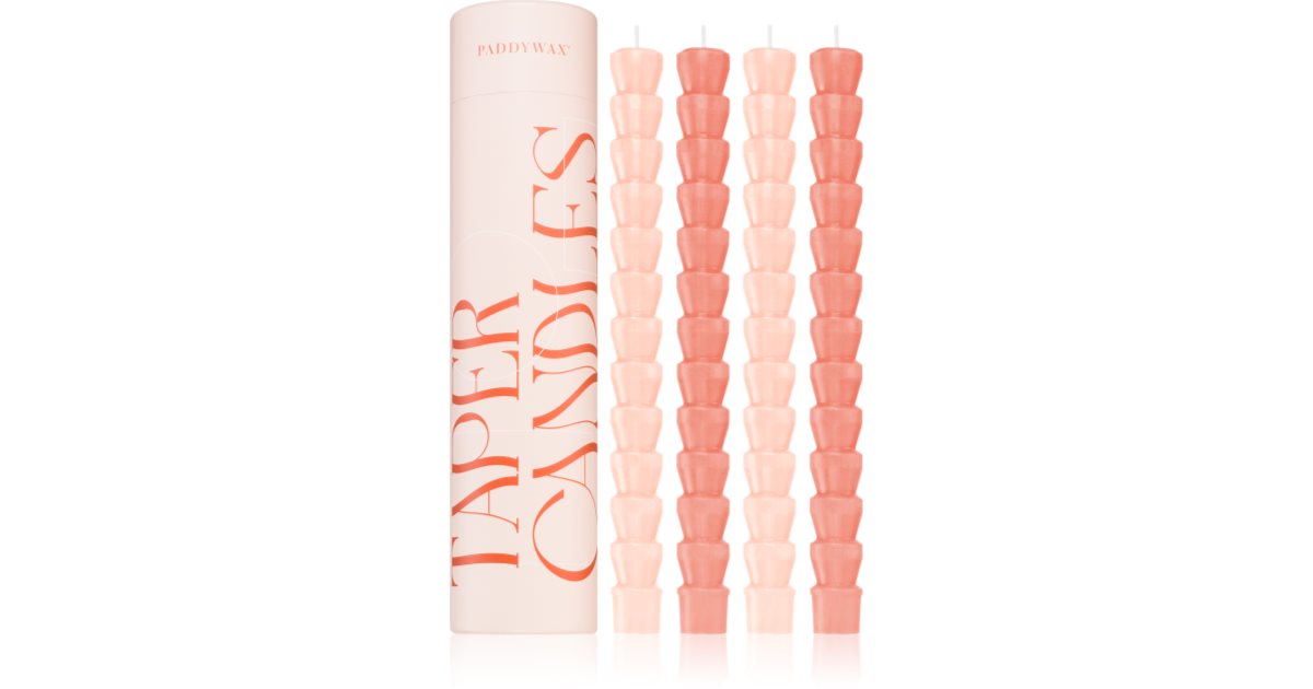 Paddywax Pink + Blush Taper Candles - 4 Pack main image 1