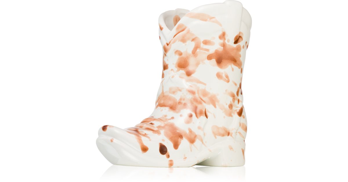 Paddywax Nashville Cowboy Boot Desert Peach scented candle notino.co.uk