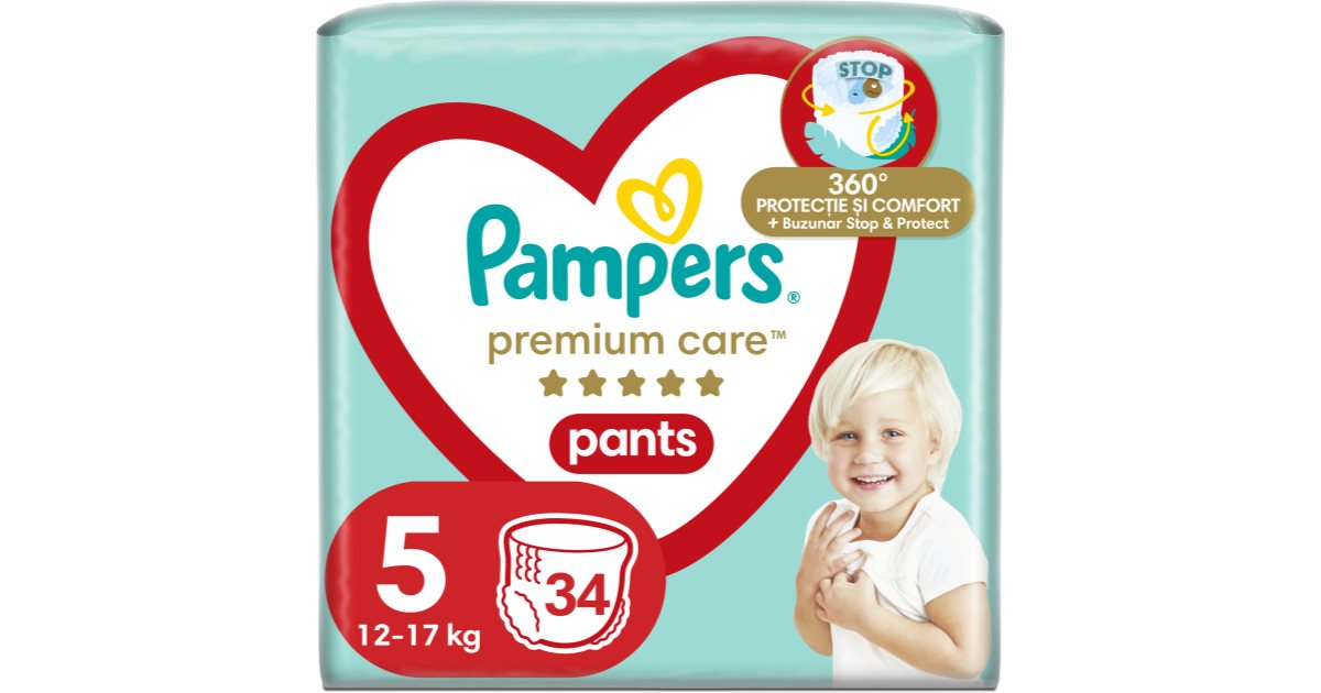 Pampers Premium Care Pants Junior Size 5 disposable nappy pants notino