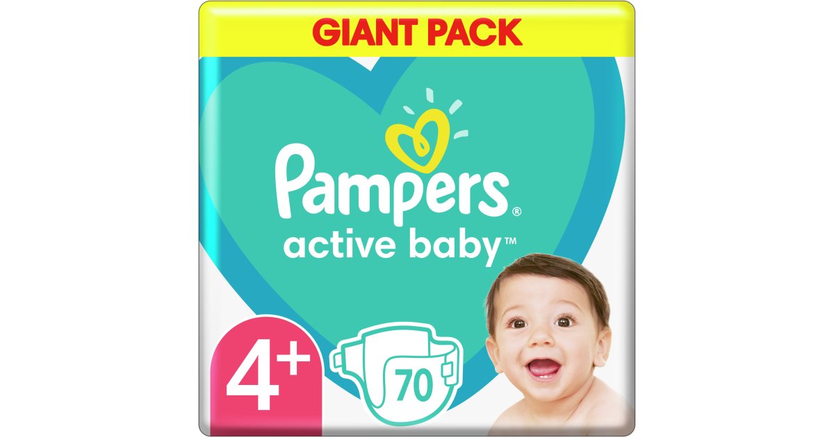 Pampers Active Baby Size 4 Plus disposable nappies | notino.ie