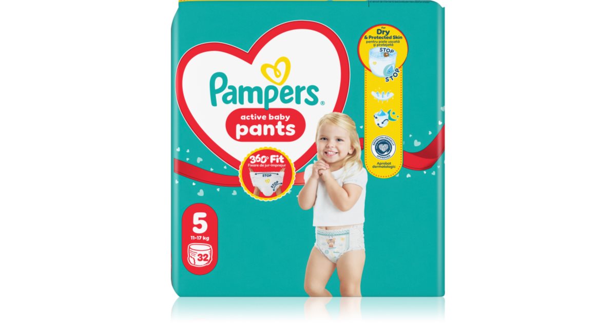 Pampers Active Baby Pants Size 5 disposable nappy pants | notino.co.uk