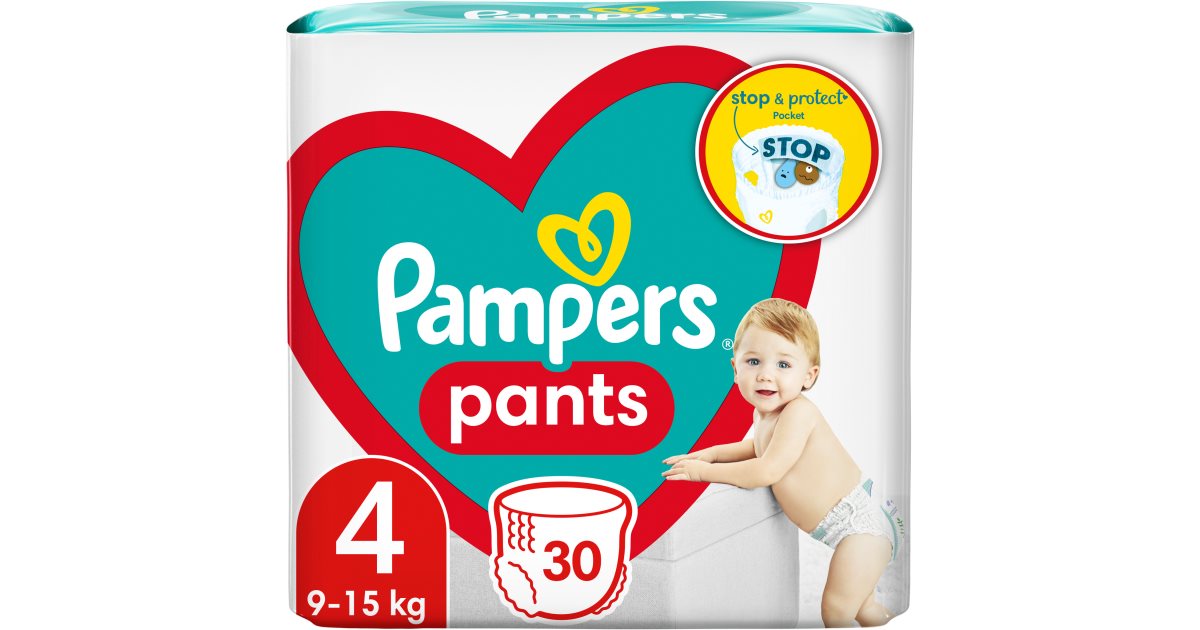 Pampers - Pañales braguita de noche, Night Pants, talla 4 (9-15 kg