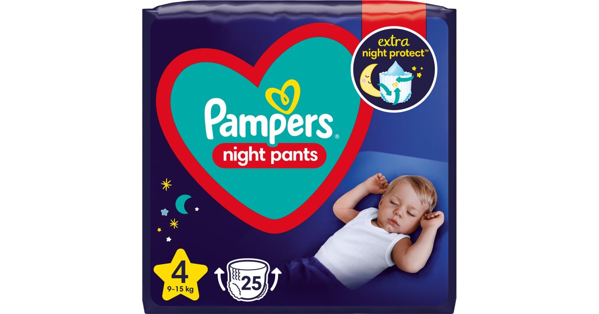 Pampers Night Pants Size 4 culottes de protection jetables pour la nuit