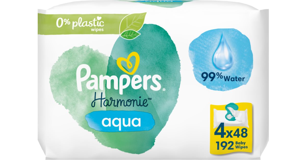 Pampers Harmonie Aqua lingettes nettoyantes pour enfant 