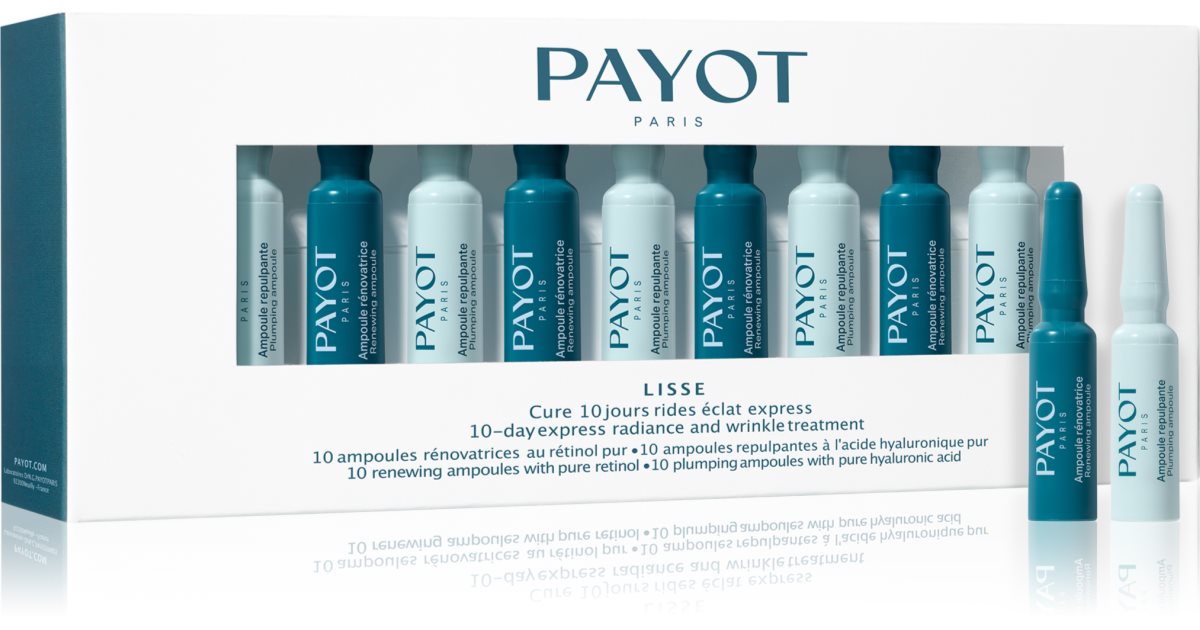 Paille Anti Rides Payot Lisse Cure 10 Jours Rides Éclat Express Cure anti-rides de 10 ...