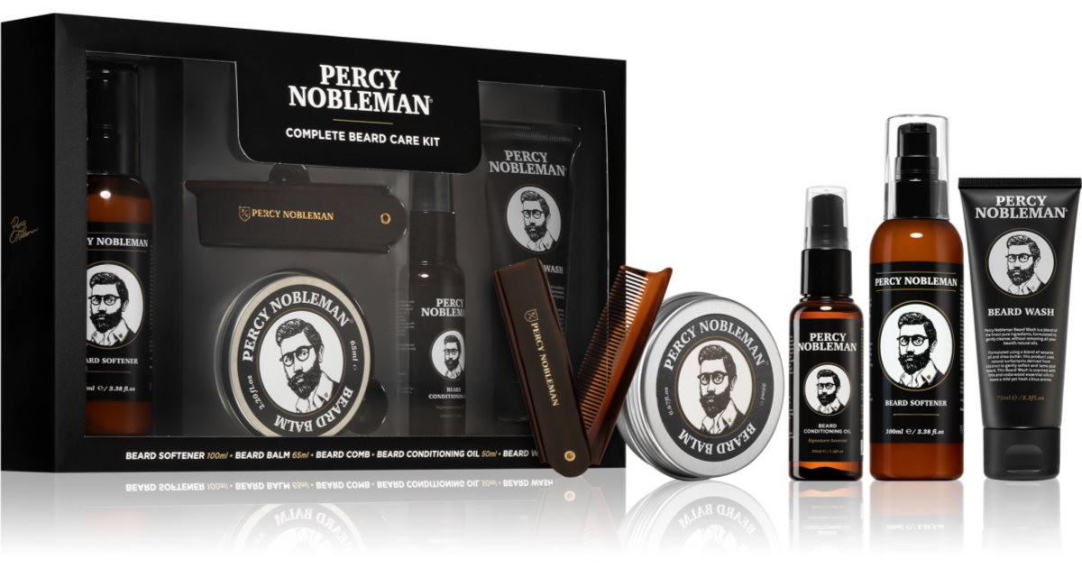 Percy Nobleman Complete Beard Care Kit set (per la barba) per uomo