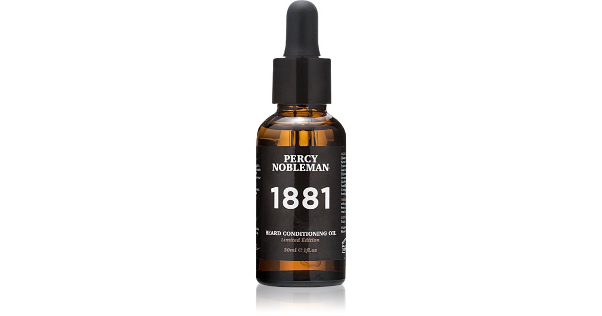 Percy Nobleman Beard Conditioning Oil 1881 nourishing beard oil