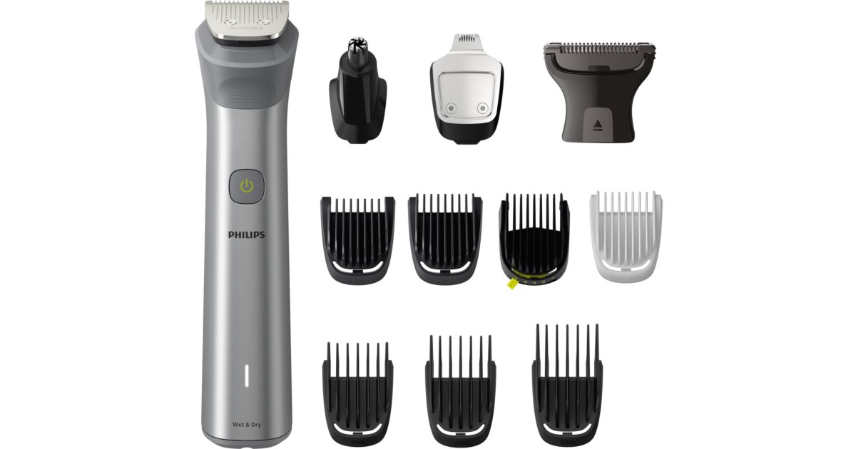 Philips Series 5000 MG5940/15 regolabarba multifunzione per i capelli, la  barba e il corpo