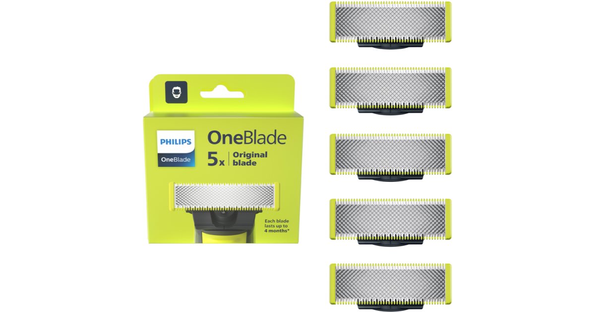 Pack de 5 lames Philips OneBlade - Modèle QP250/50 –