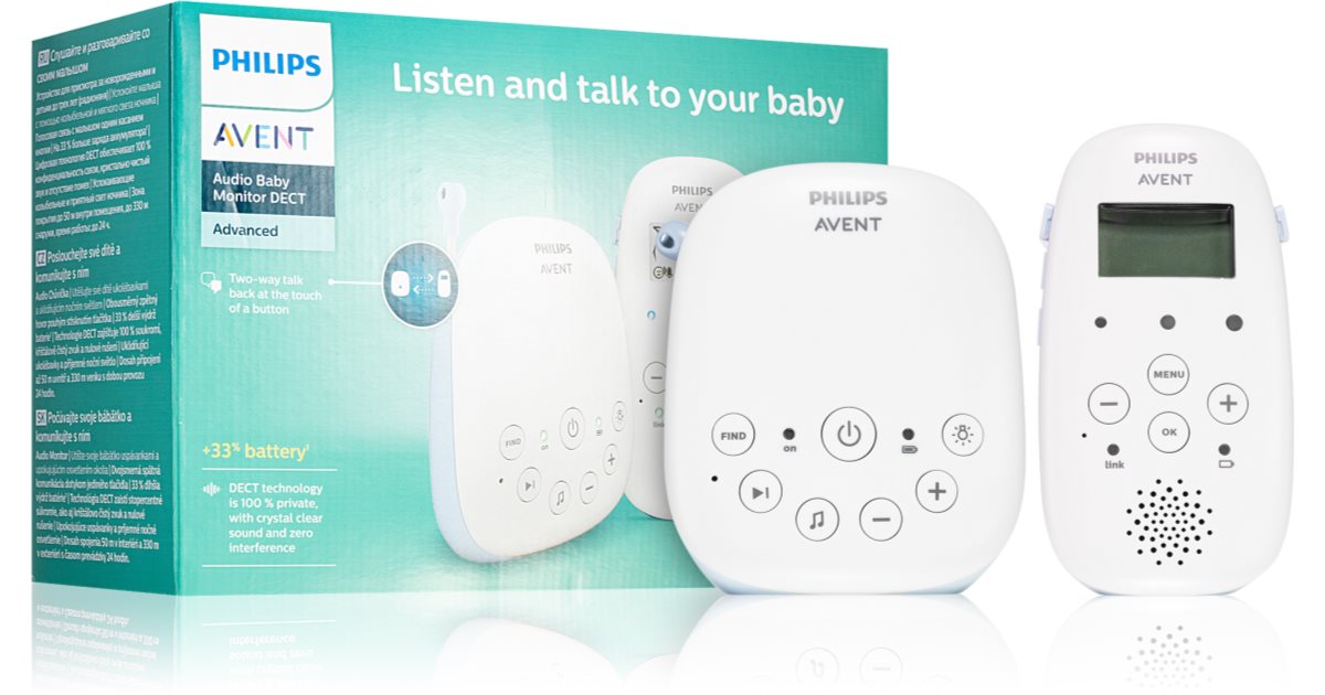 Philips Avent Baby Monitor SCD715 Moniteur audio numérique pour bébé