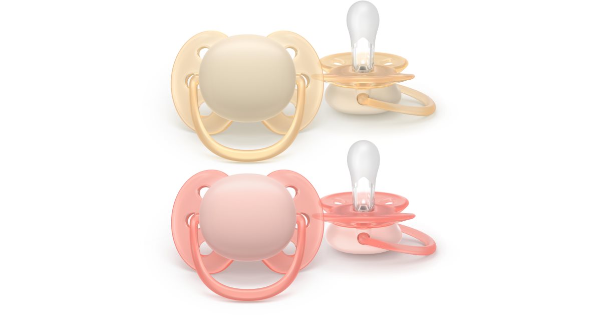 Philips Avent Ciuccio Ultra Soft SCF091/05 – 0-6 Mesi, Senza BPA, Con Custodia Sterilizzatrice, Silicone Morbido - 2