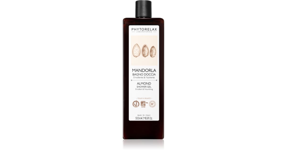 Phytorelax Laboratories Almond nourishing shower gel notino.co.uk