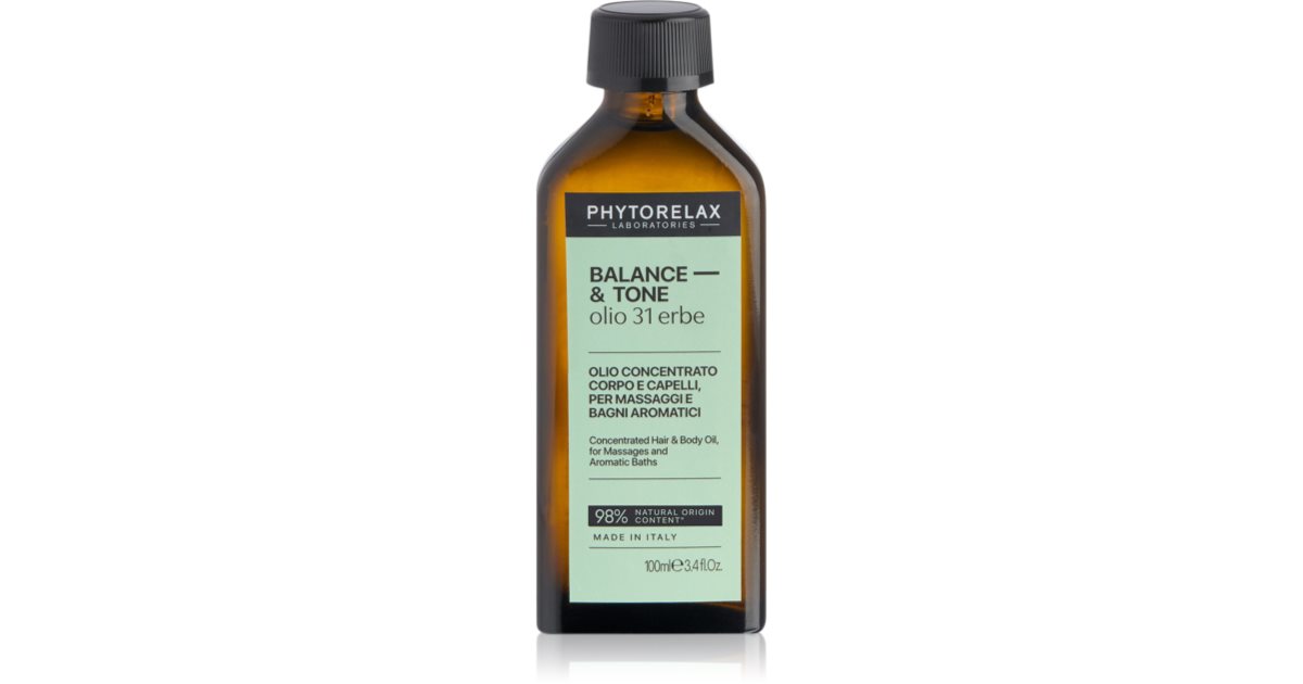 Phytorelax Laboratories Duschbad Mit 31 Kräuter-Ölen - Vegan, Organisch, 500 Ml