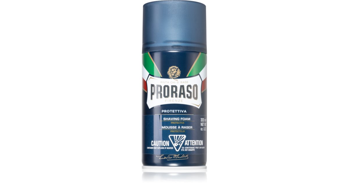 Proraso Blue Protective shaving foam notino.co.uk