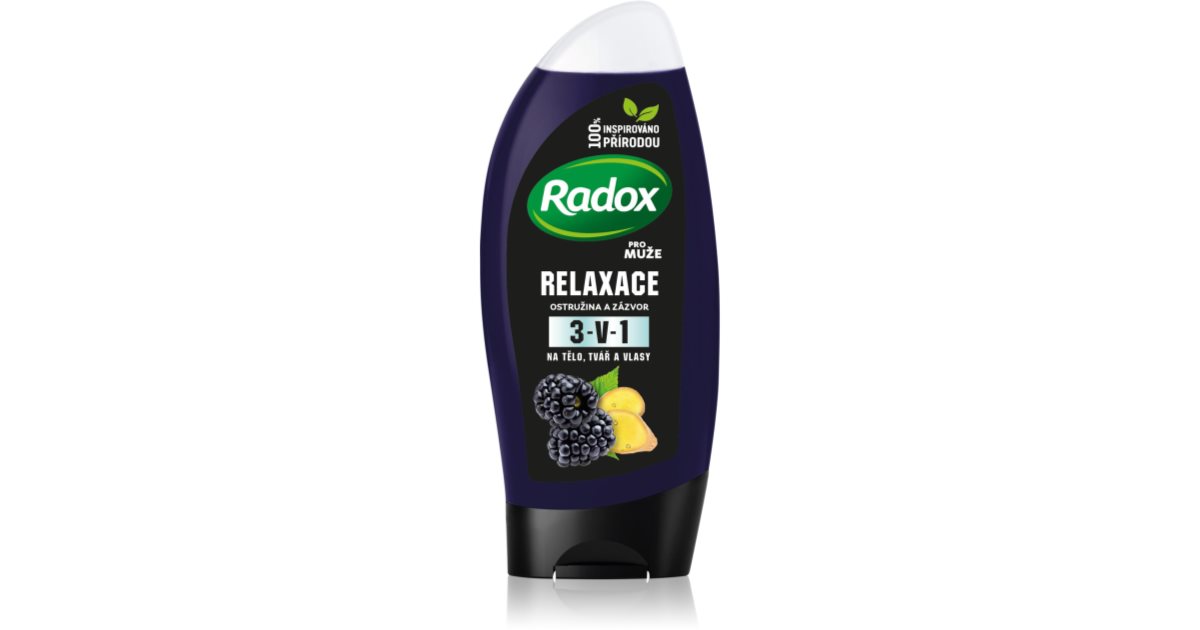 Radox Men Feel Wild shower gel for face, body and hair notino.co.uk