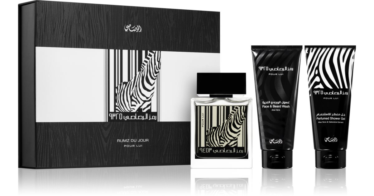 Gift Set Rasasi Zebra Pour Lui Shop Rumz Al Rasasi 9325 Gift Set