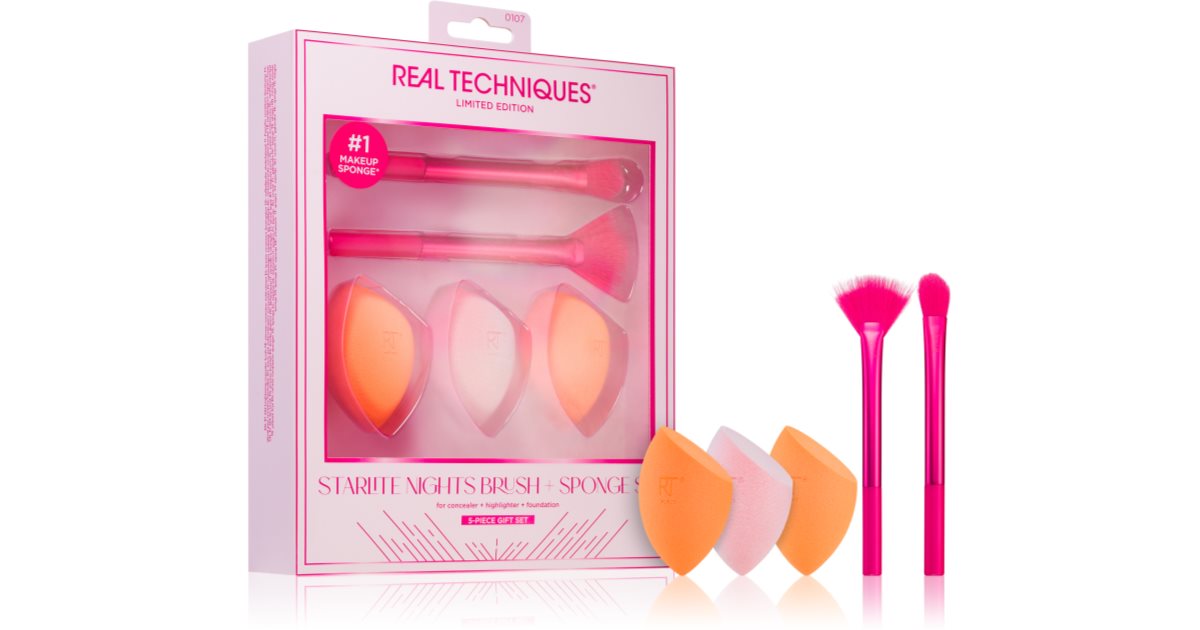 Real Techniques Limited Edition Starlite Nights Brush & Sponge Set