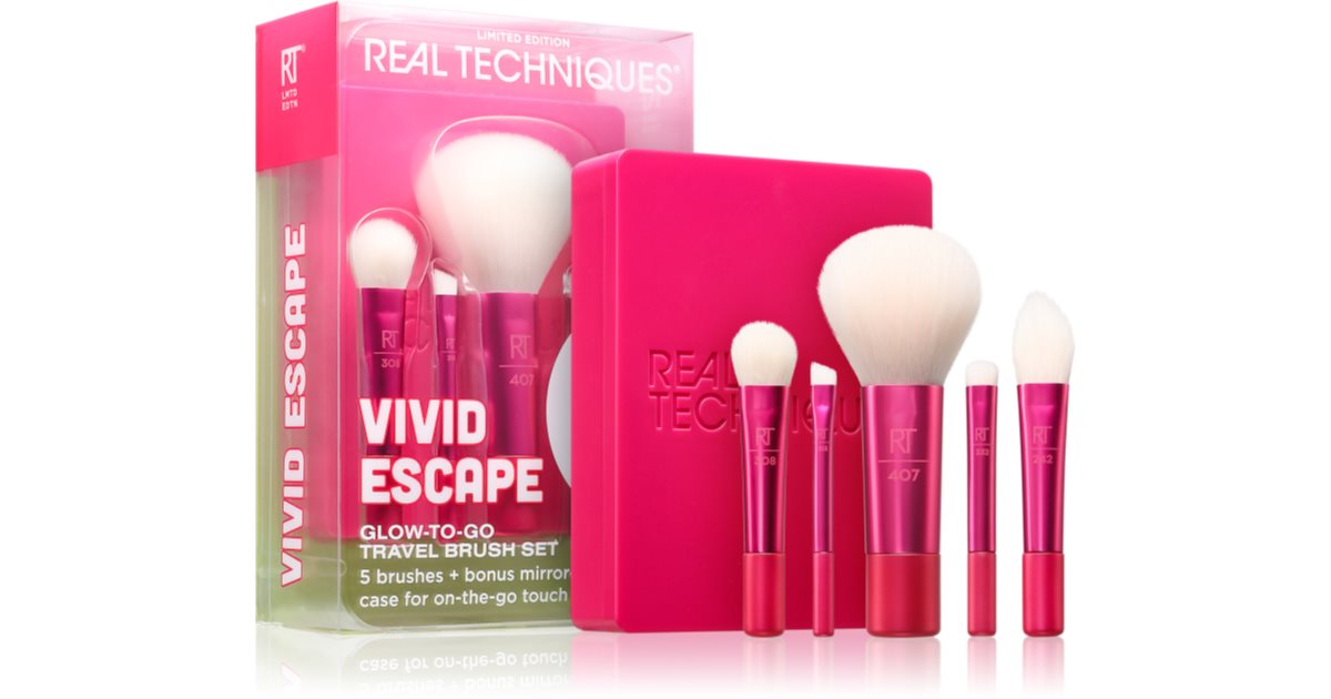 Real Techniques Vivid Escape Travel Brush Set комплект четки