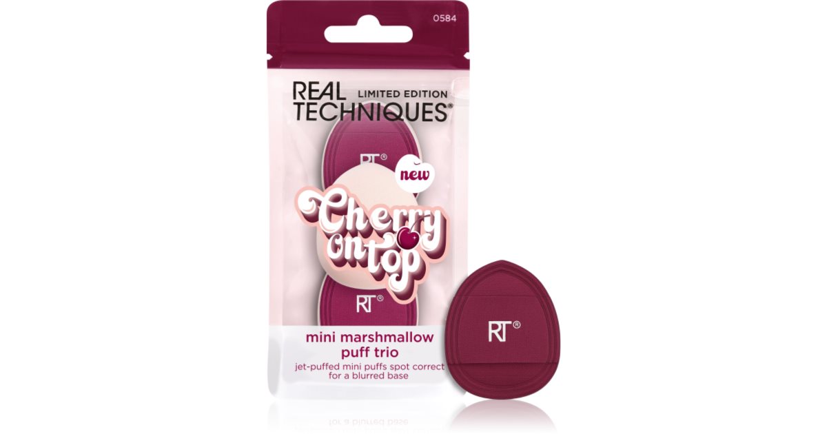 Real Techniques Cherry On Top Mini Marshmallow Puff Trio | Livrare ...