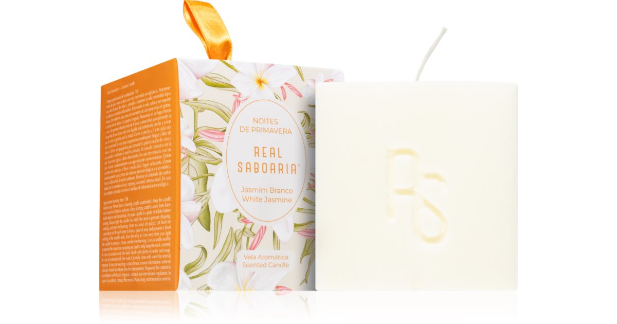 Real Saboaria White Jasmine scented candle notino.co.uk