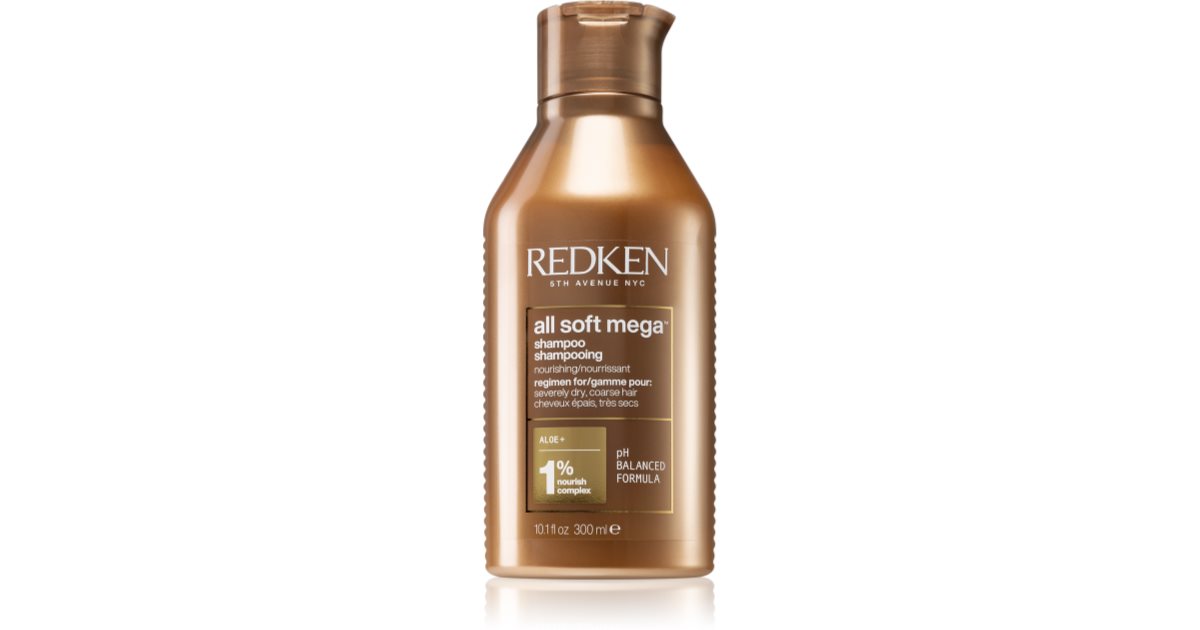 Redken All Soft shampoing nourrissant intense pour cheveux très secs et ...