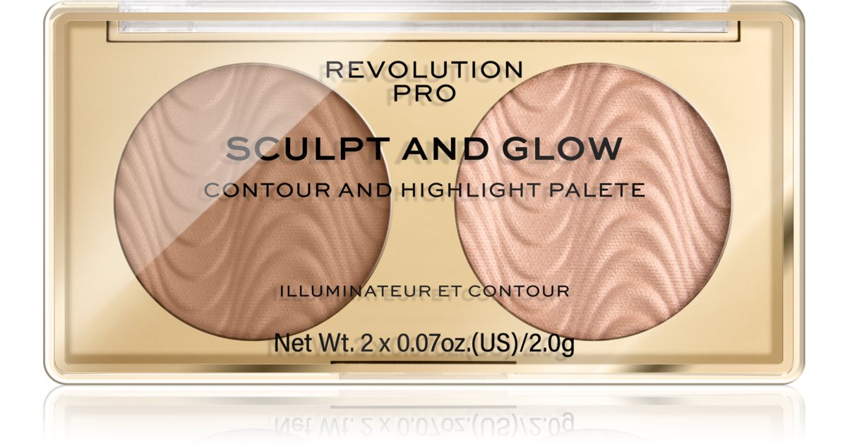 Revolution PRO Sculpt And Glow palette contouring
