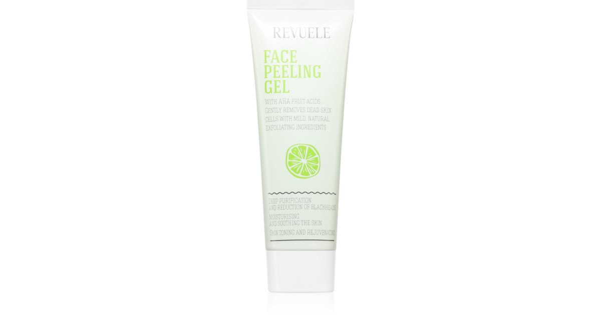 Revuele Face Peeling Gel AHA Fruit Acids exfoliating face cleanser to
