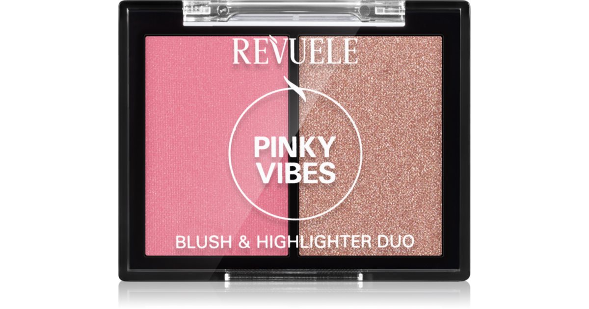 MakeUp Revolution Blushed Duo – Rouge & Highlighter In 'Kindness', Samtige Textur, Für Strahlenden Teint
