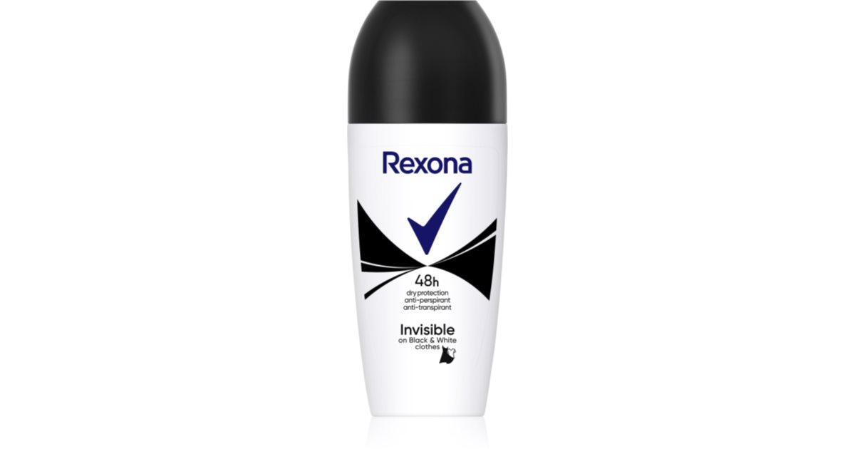 Rexona Invisible on Black + White Clothes roll-on antiperspirant 48h ...