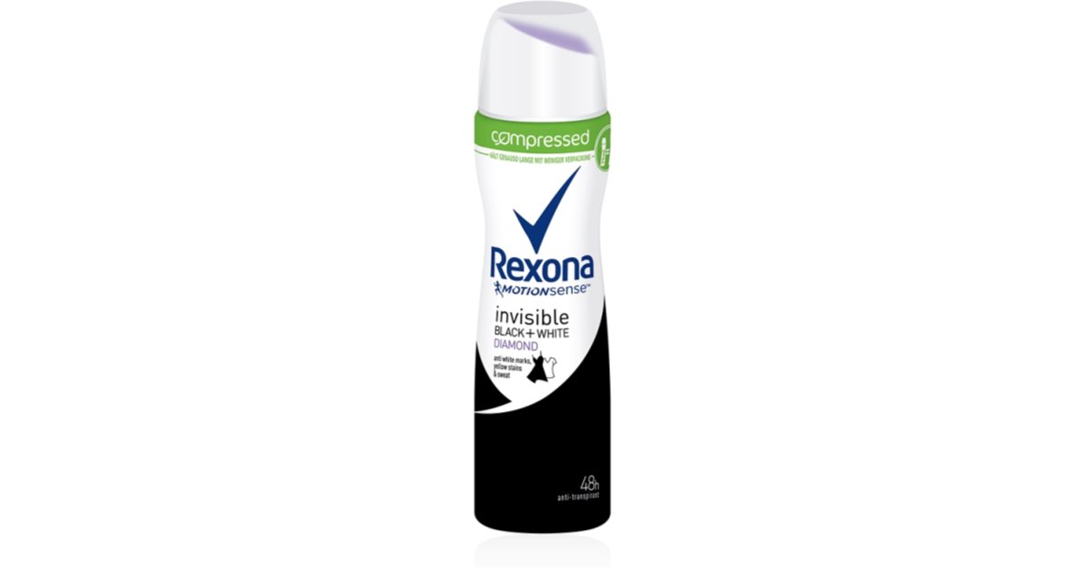 Rexona Invisible on Black + White Diamond antiperspirant ve spreji ...