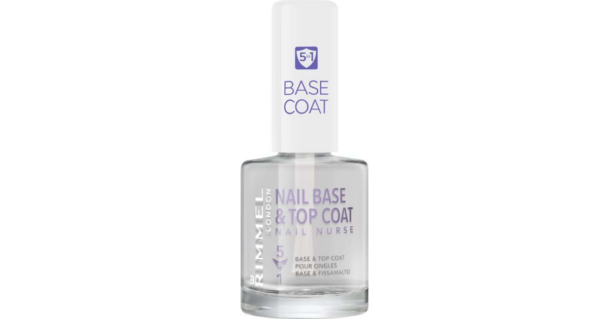 Rimmel Nail Nurse base and top coat nail polish 5in1 notino.co.uk