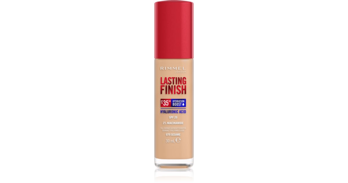 LASTING FINISH Hydration Boost Foundation SPF20 – 30 Ml, Voll Deckend Mit Hyaluronsäure & 35h Halt