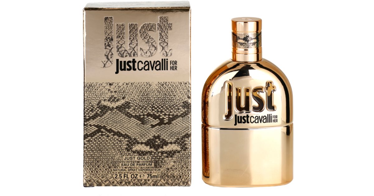 Roberto Cavalli Just Cavalli Gold eau de parfum para mulheres 75 ml